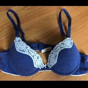 Aerie Bra size 34AA blue underwire